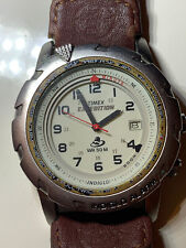 Vintage TIMEX Quartz EXPEDITION INDIGLO Alarm Date Men's Watch WR50M *See & Read