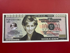TWO PRINCESS DIANA novelty bank notes