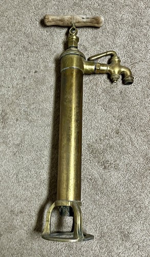 Vintage brass hand water - brass,