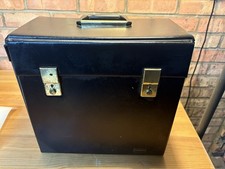 Vintage Leather Record Box