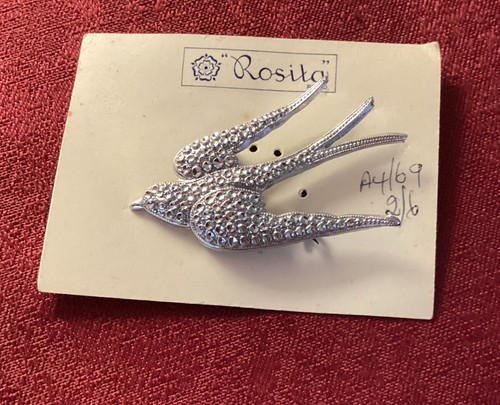 Brooch swallow bird stay - brooch,