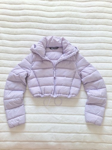 Zara lilac crop hooded - zara,