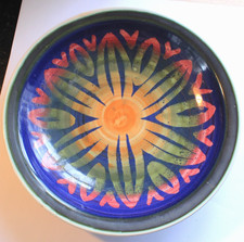Iden Pottery Rye Sussex Plate Dennis Townsend Vintage Retro 24cm diameter