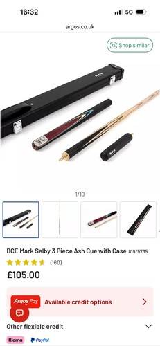 Bce mark shelby snooker cue - mark,