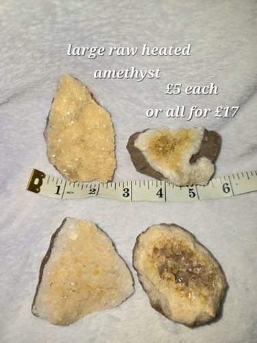 Large heat treated - heat, amethyst