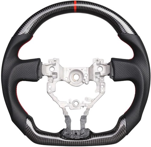 Carbon leather steering wheel - leather,