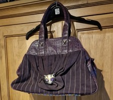 Vintage Irregular Choice Miaow Purple Tote Bag, Vintage Collection