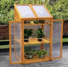 Greenhouse wooden cold frame - wooden,