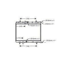 AVA Engine Cooling Radiator
