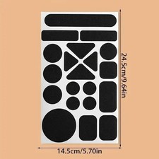 Black Fabric Repair Patch Self
