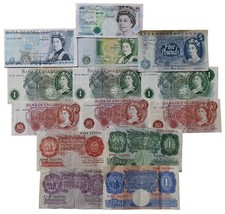 Old british bank notes - bank,