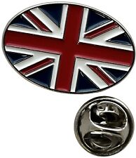 Union Jack Oval Enamel & Metal