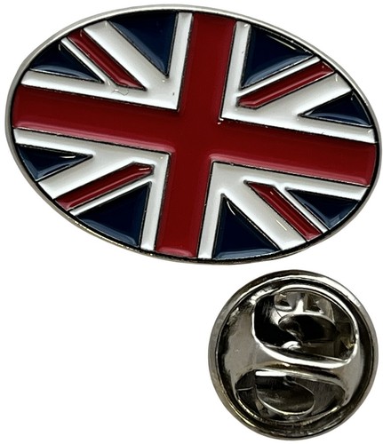 Union jack oval enamel - union,