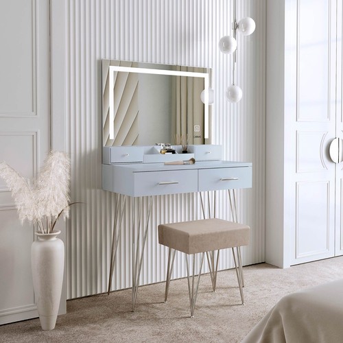 Sophia grey dressing table - sophia,