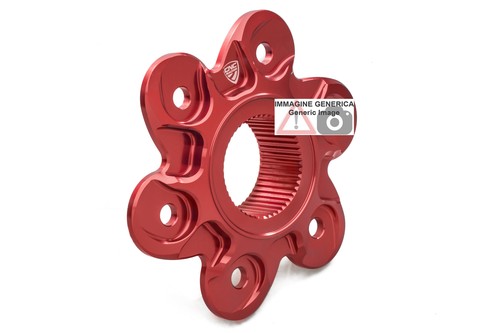 Rear sprocket flange red