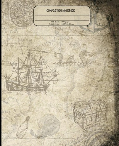 Vintage treasure pirate - pirate, map