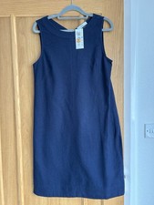 M&S Navy linen Shift Dress