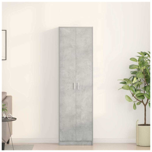 Wardrobe 55x25x189cm concrete - wardrobe,