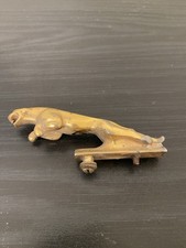 Jaguar leaping cat car bonnet mascot, vintage, bronze