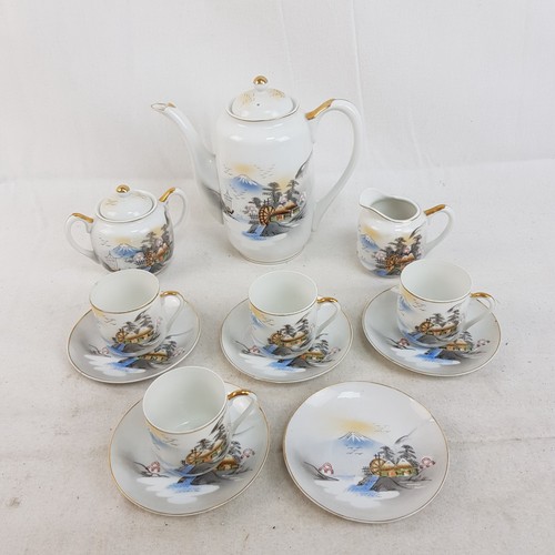 Kutani tea set japanese - kutani,