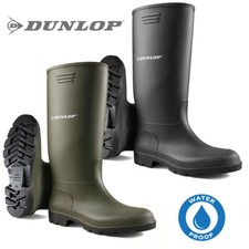DUNLOP WATERPROOF WELLINGTON GARDEN MUCK FIELD BOOTS MENS & LADIES WELLIES