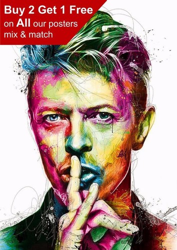 David bowie abstract poster - bowie,