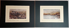 Lot of 2 Philip Gray Art Prints Signed  "By the Shores" & "The Wild West"