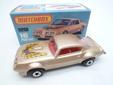 VINATGE MATCHBOX SUPERFAST No.16f PONTIAC FIREBIRD IN ORIGINAL BOX 1980