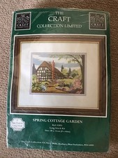 The Craft Collection Spring Cottage Garden Tapestry Kit 83051 10x15cms UNUSED