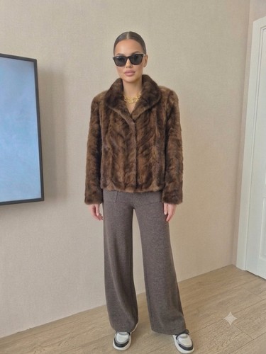 Brown mink fur coat - coat, 😍
