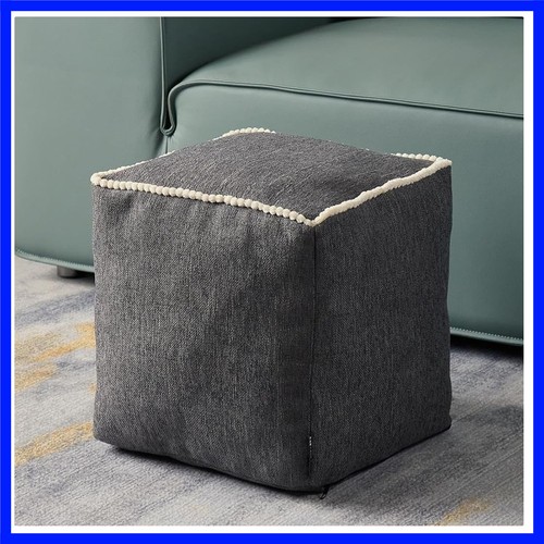 Geometric unstuffed pouf - pouf, cover