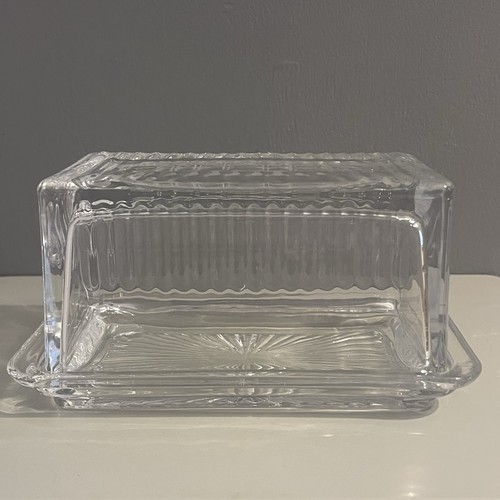 Tablecraft glass butter - tablecraft,