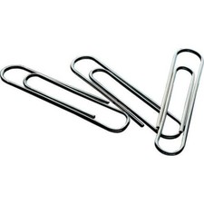 33mm Paper Clips Large No Tear Polished Steel Office School Paperclips Metal