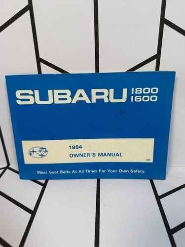 1984 subaru 1800 - 1800, owner's