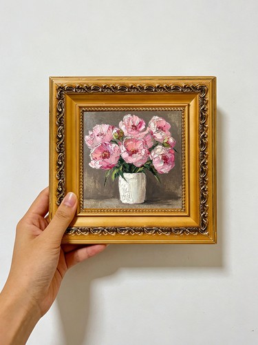 Vintage pink peony still life - vintage,