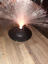 UFO FIBRE OPTIC LAMP  RETRO LIGHT DISPLAY COLOUR CHANGING