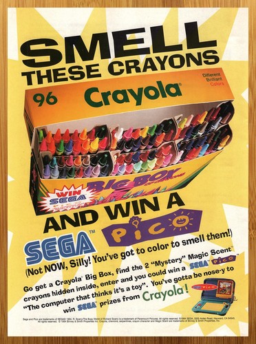 1994 crayola crayons sega pico - crayola,