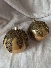 Set of 2 Coffee Coloured Glass