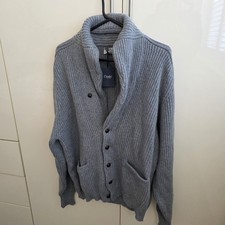drakes Navy Cashmere Shawl