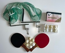 Vintage Halex Table Tennis Bats Paddles X2 Lion Dunlop Donic Balls Net Brackets