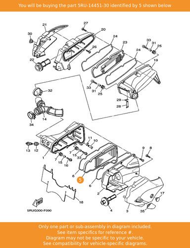Yamaha element air cleaner - air,