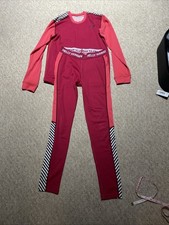 Helly Hansen Baselayer Set Girl Age 14 164 Pink Ski Sports Dry Lightweight