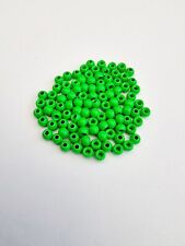Fly Tying 25 Packs 3.3mm Countersunk Florescent Green Brass Beads.