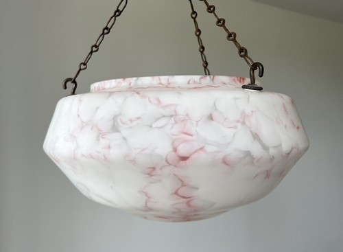 Original vintage glass lamp - glass,