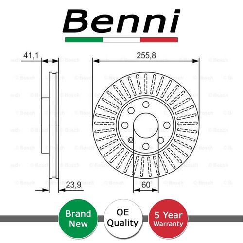 Brake disc front benni fits - benni,
