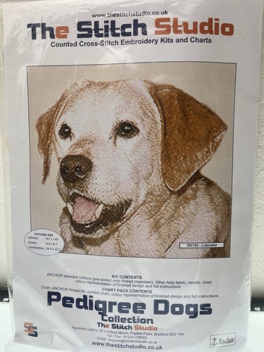 Labrador dog cross stitch kit - dog,