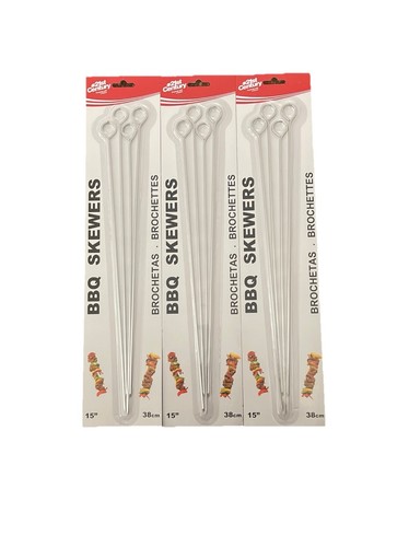 Bbq steel skewers shish - steel, ea.shish