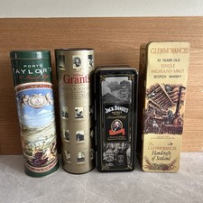 Whisky Advertising Tins. Jack Daniel’s, Glenmorangie, Grants, Taylor’s Porto