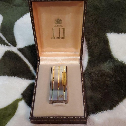 Dunhill gas lighter silver - dunhill,