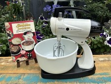 Vintage 50’s 60’s Sunbeam Mixmaster Retro Stand Mixer - Working - with Manual 